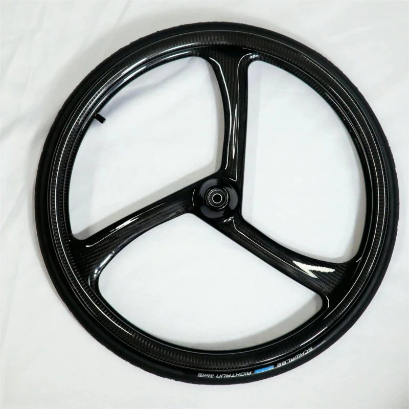 

Wheelchair Parts 3 Spokes Carbon Fiber Rims 24 Wheel Tires