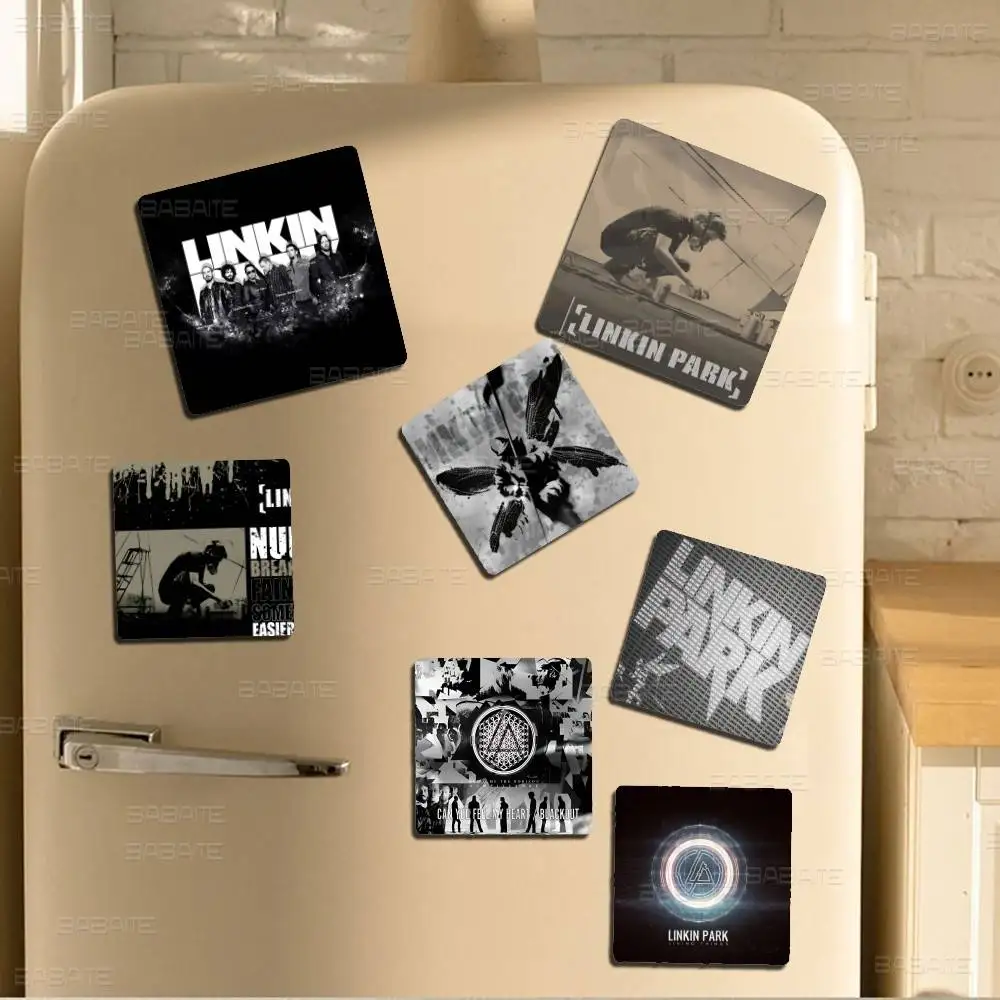 Band L-LInkIn P-PaRk-K Personalized Creative Classic Painting Magnets Fridge Photo Message Decorative
