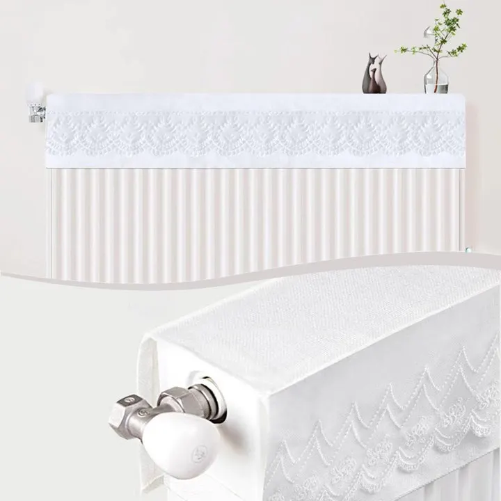 

Decorative Radiator Protection Easy Installation Lace Dust Cover Elegant Design Versatile Fit Machine Washable