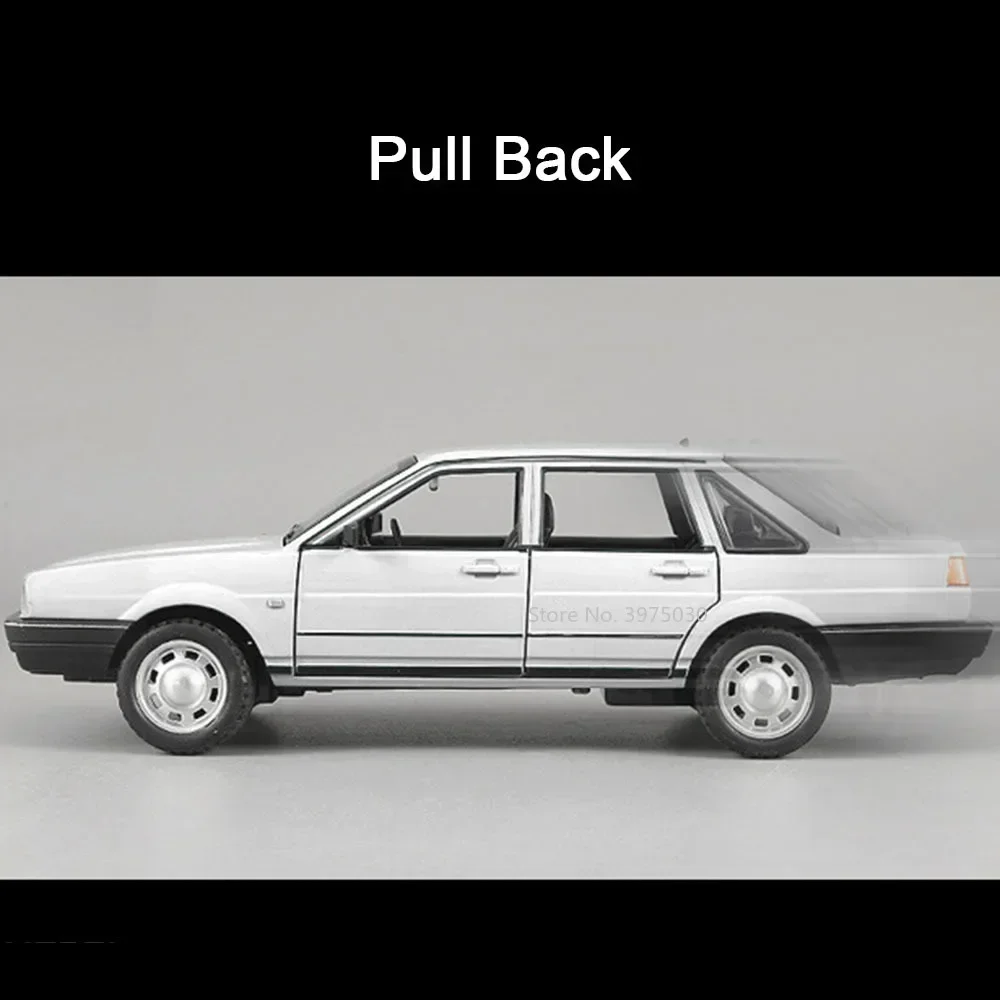 1/24 合金ダイキャストサンタナ車モデルおもちゃ高シミュレーション車両サウンドライトプルバックコレクション装​​飾ギフト男の子のため