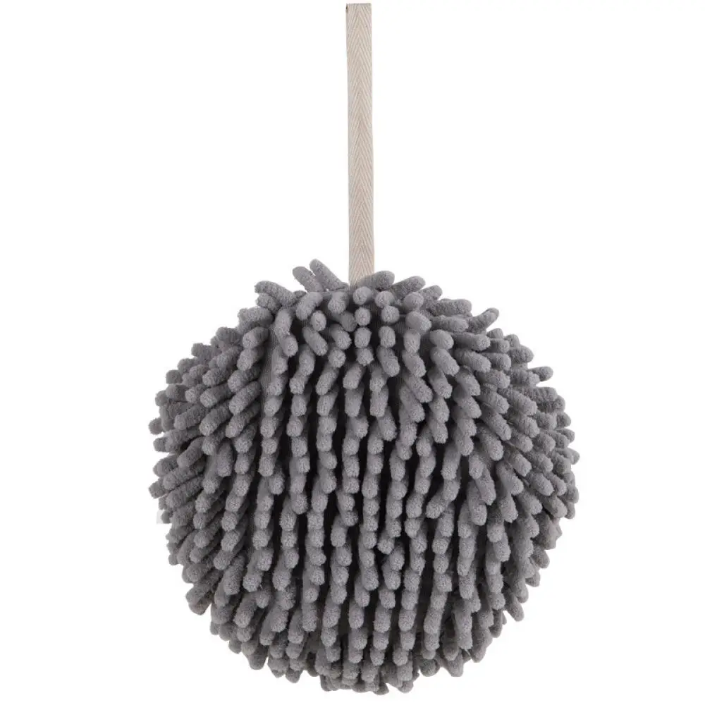 Super Absorbent Chenille Hand Drying Ball Hanging Quick Dry Towel For Kitchen Bathroom Wash Basin Household Cleaning Gadget