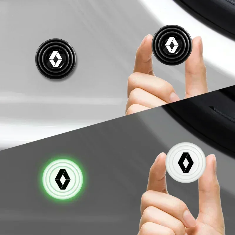 

Силиконовый логотип автомобиля, дверной багажник, амортизатор, наклейка, прокладки, накладки для Renault Megane 2 3 4, Clio Scenic Duster Kaptur Captur Logan