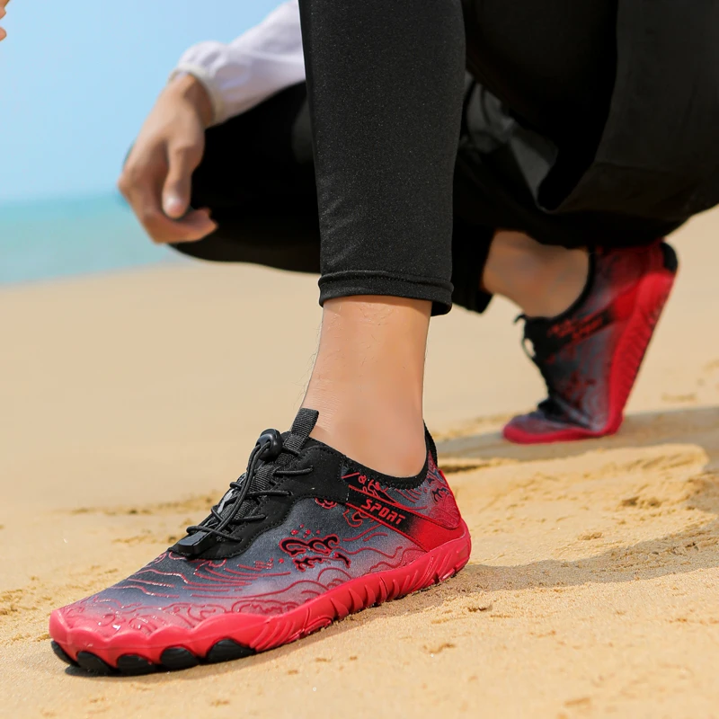 Atmungsaktive Aqua-Schuhe für Herren und Damen, schnell trocknende, rutschfeste Wat-Sneaker für Outdoor, Strand, Wassersport, Surfen, Schwimmen, Angeln – Detail 14
