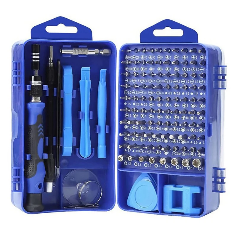 

115 In 1 Screwdriver Set, Magnetic DIY Precision Tool Kit For Glasses PC Laptop Mobile Cell Phone Digital Watch