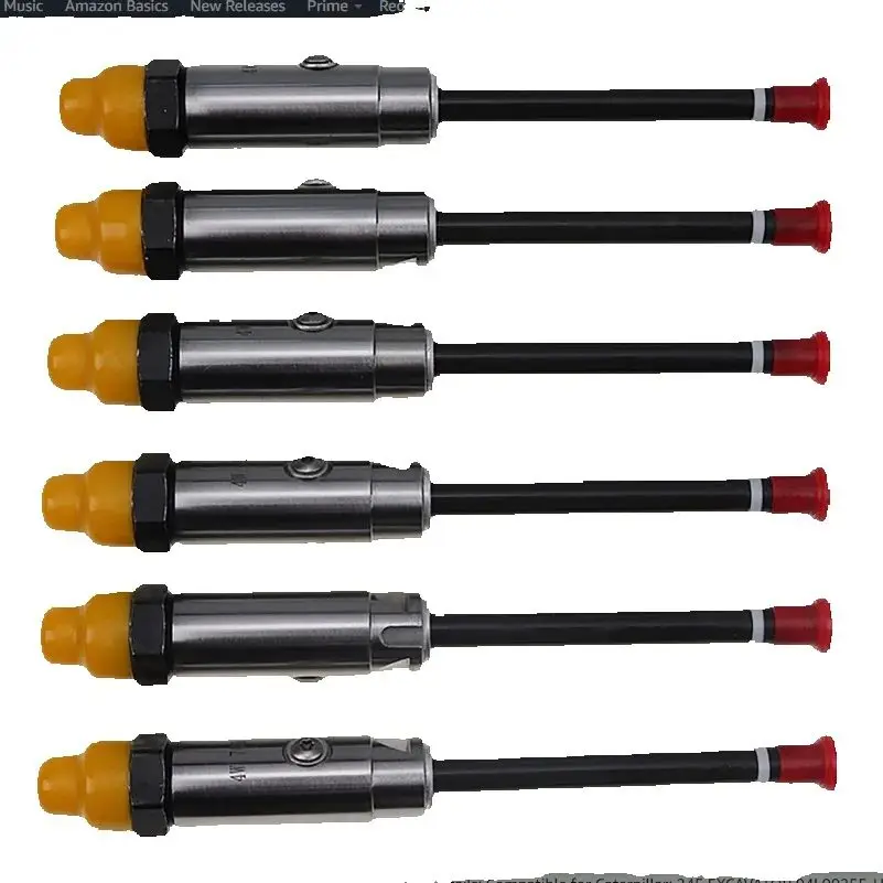 

6PCS Fuel Injector Nozzle 4W-7017 4W7017 Replacement for Caterpillar CAT Engine 3406B 3306 3412 Excavator 245 245B 245D (6 PCS)