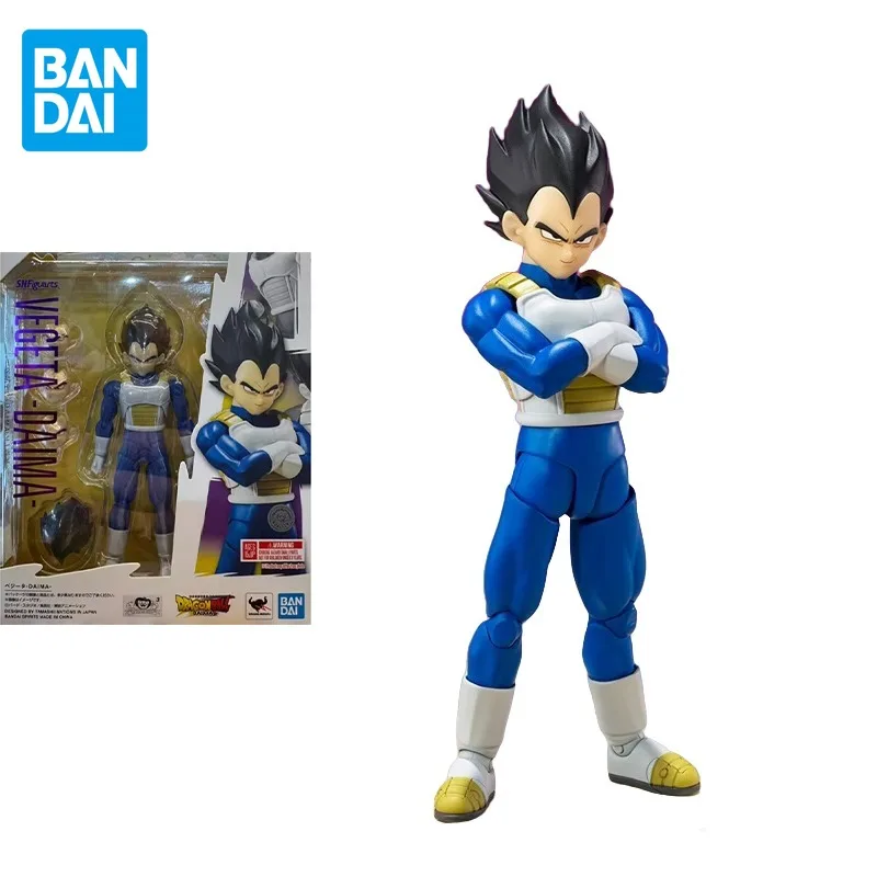 

Bandai Original Dragon Ball Anime Figure S.H.Figuarts DAIMA Vegeta IV Action Figure Toys for Kids Gift Collectible Model
