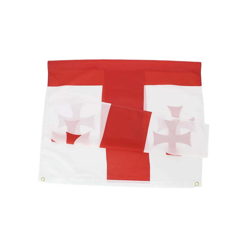 LeaFLAG Georgia flag 90x150cm hanging polyester geo ge Georgia flag for home decoration