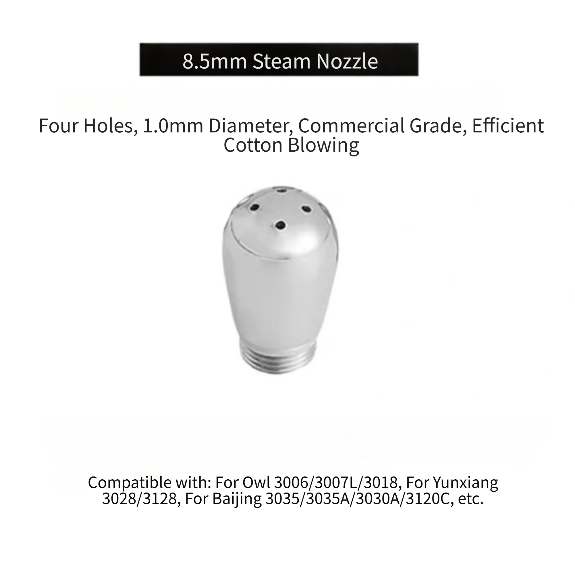 For Latte Art Creation Silver Coffee Steam Nozzle Stainless Steel Steam Nozzle Milk Frothing 304 Stainless Steel