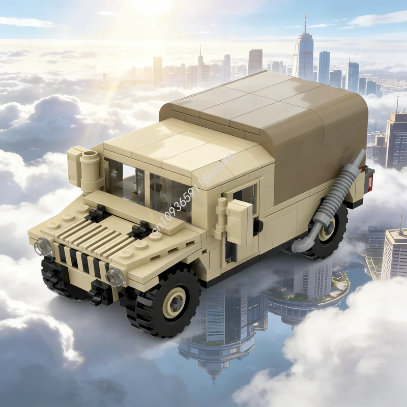 

261pcs MOC HMMWV Canvas Top Model Building Blocks Construction DIY Christmas Gifts Assemble Creative Toy Brick Idea Education