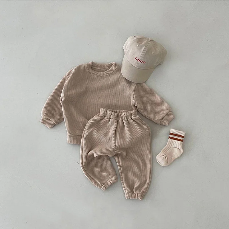 MILANCEL Autumn Baby Clothing Set Casual Hoodie Suit Girls Hoodie And Pants Boys Outfit