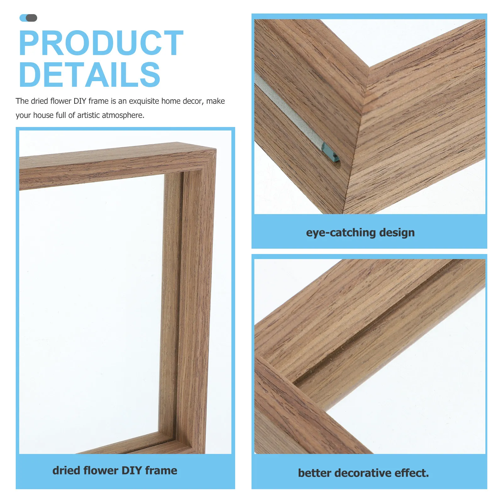 Double Glass Frame Rectangle for Pressed Flower Display