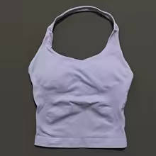 Performance Tank Tops Halters Strappy Seamless Workout Women - Lilac Purple