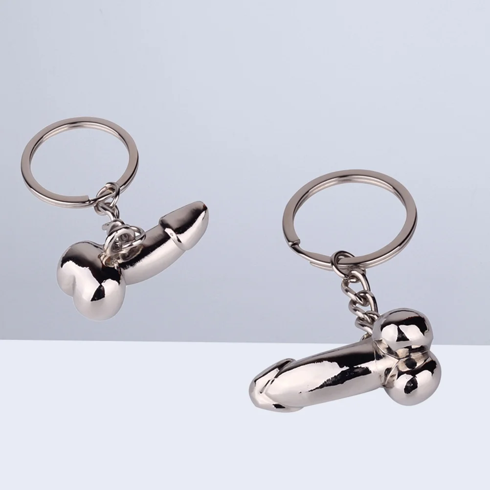 

2pcs Key Chains Shape Keychain Keyring Key Holder Pendant Key Chains Key Ring Fashionable Hanging Ornament for Valentine's Day G