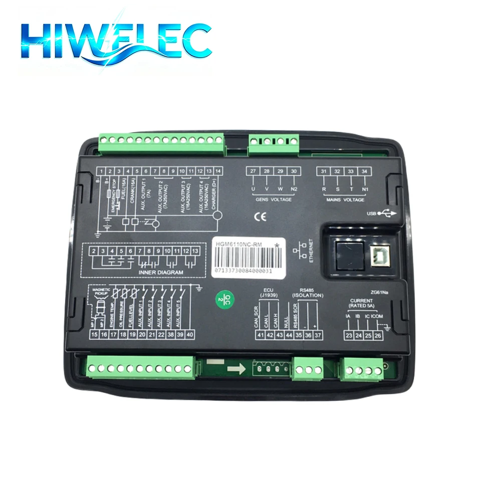 SmartGen HGM6110NC-RM Diesel Generator Controller Module Unit Remote Monitoring Suitable for HGM6110NC / 6110CAN Series