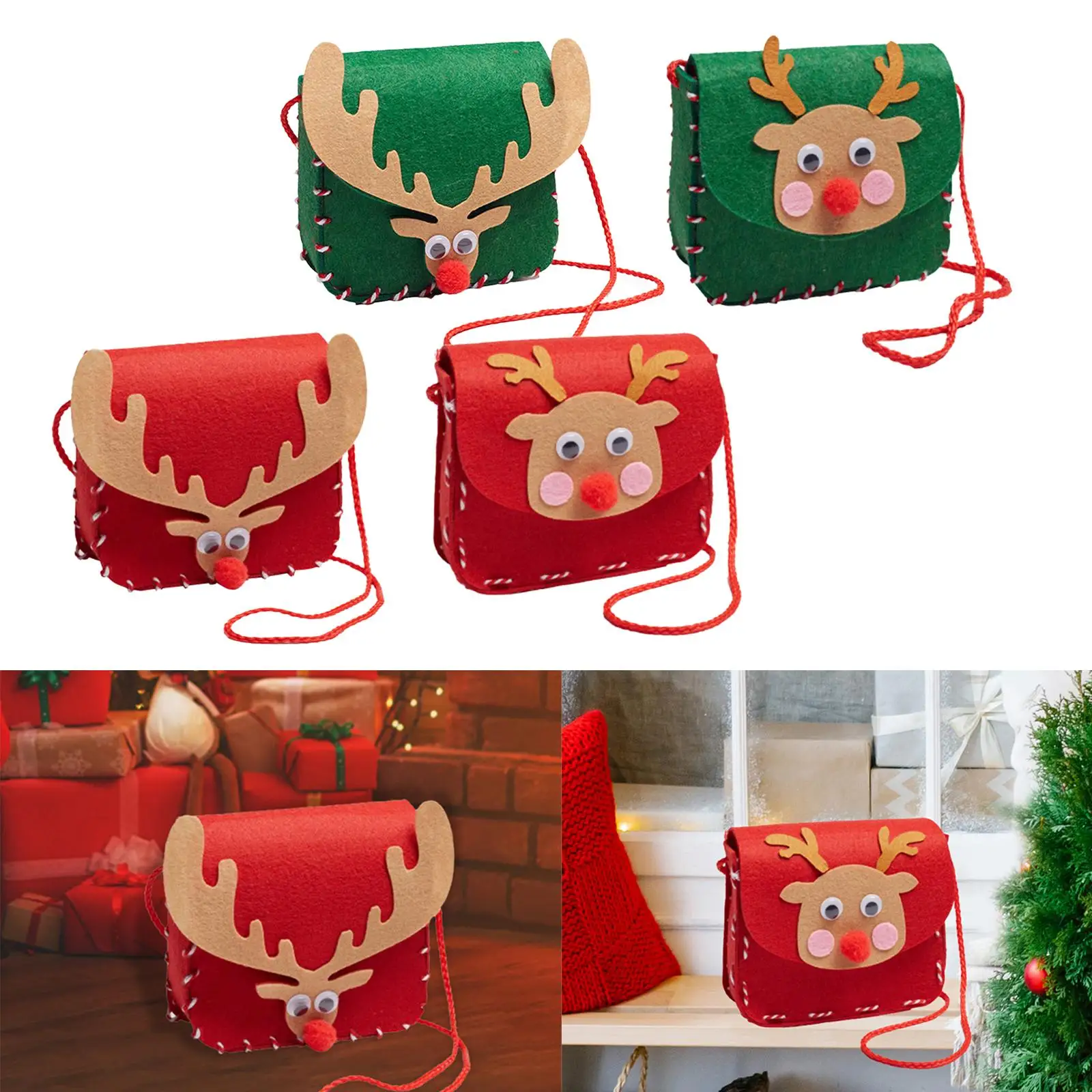 Cute DIY Shoulder Bag Making Kit, Package Crafts Projects Hand Bag Knitting