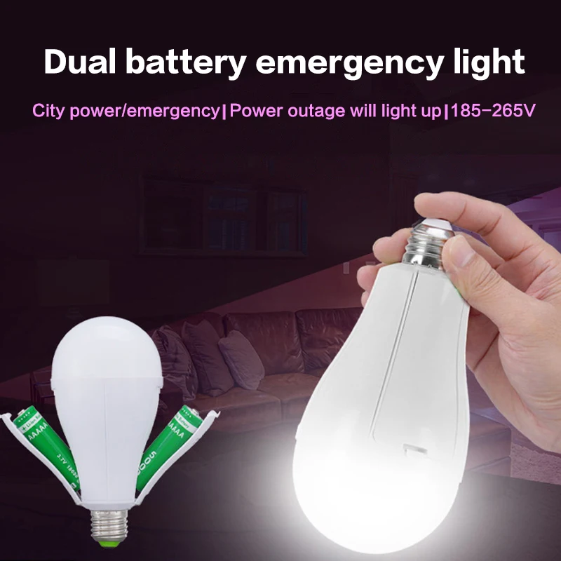 LED TYPE-C Rechargeable Light Bulb E27 20W 85-265V Emergency Bulb Hanging Camping Lamp For Tent Home Power Failure Porch