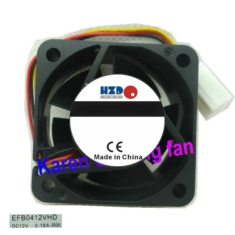 Original 4020 12v 0.18a EFB0412VHD -R00 3WIRE Cooling Fan 40*40*20MM Alarm signal
