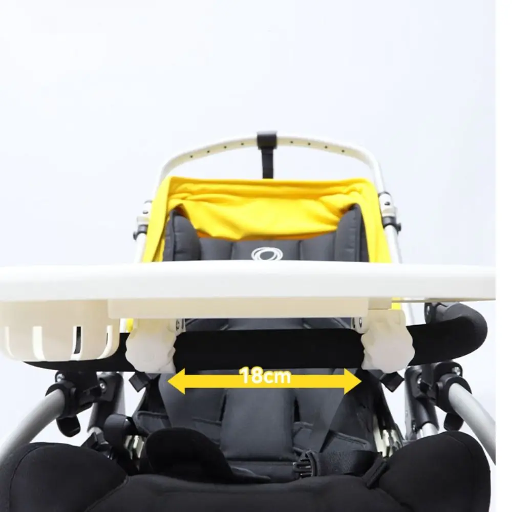 スナックトレイ-ベビーカー-ディナーテーブルトレイ-ミルクボトル-カップホルダー-ストローラーアクセサリー-カート-ベビーカー用スナックトレイ