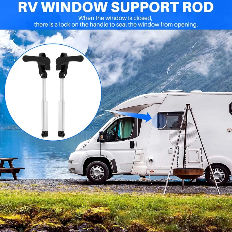 RV Window Lift Rod Retractable RV Window Stay Bar RV Window Support Rod For Caravan Yacht RV