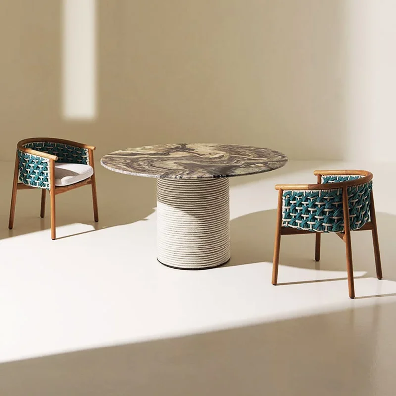 

Outdoor tables and chairs courtyard leisure rock slab dining table outdoor garden villa hotel homestay terrace garden