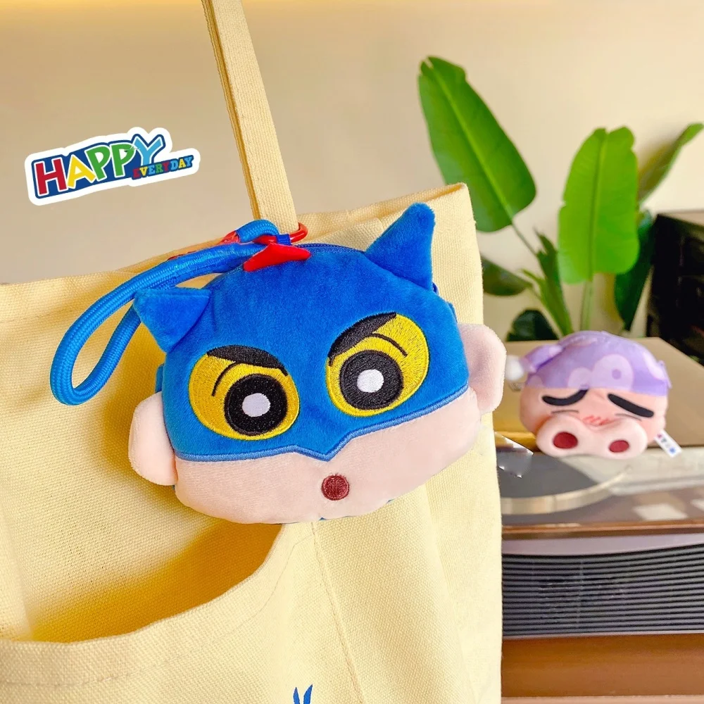 กระเป๋าตุ๊กตาแท้ลายชินจัง กระเป๋าห้อยขนาดเล็กน่ารักลายการ์ตูนสำหรับเด็กผู้หญิง ใส่เหรียญ ใส่หูฟัง ของขวัญสำหรับเด็กผู้หญิง