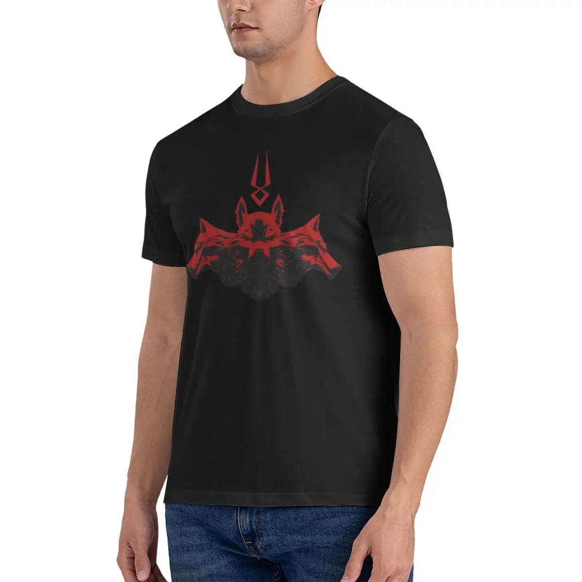 Casual Cerberus Monster T-Shirts Men O Neck Pure Cotton T Shirt Hades Short Sleeve Tee Shirt Unique Clothing