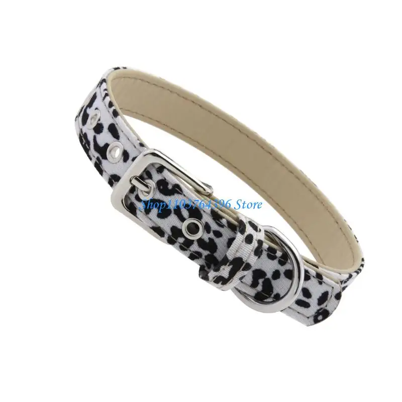 Adjustable Leopard Print Faux Leather Necklace Fit Comfort Jewelry Chokers