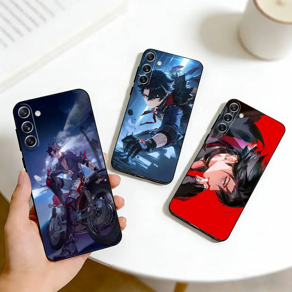 

Game Character W-Wriothesley Phone Case For Samsung Galaxy A73,A72,A71,A70,A53,A52,A51,Others Soft Black Cover