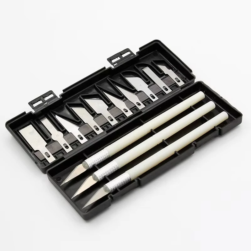 Engraving Carving Knife Set High Carbon Steel Scalpel Knife Tools Kit Polymer Clay Pen Knife Crafts Carving Cutter Repair Tools