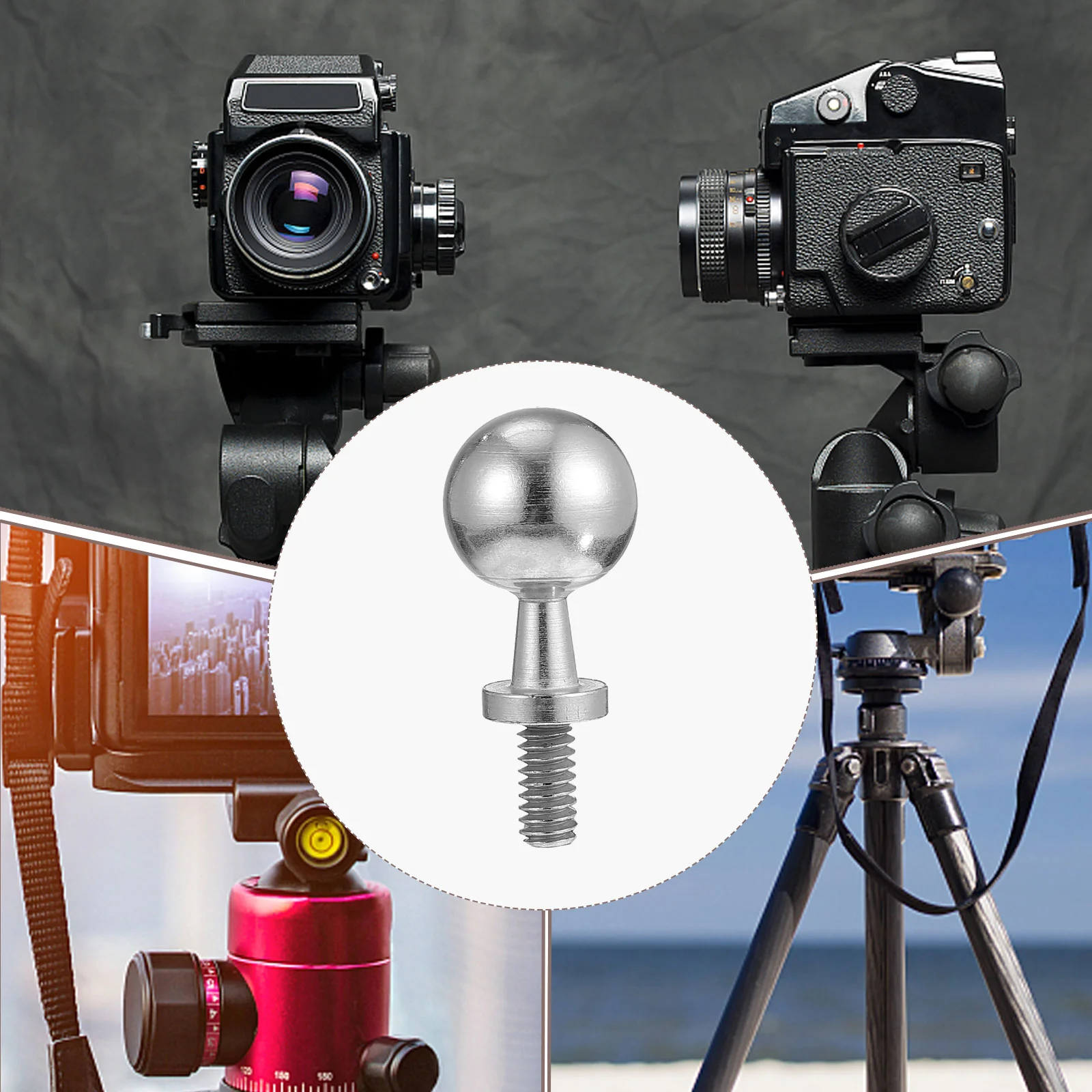 Adapter Ball Head Screw Woman Phone Tripod Mic Stand Steel Projector Fixing Small