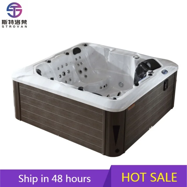 

ZXHK New Design 4-6 Person Garden Whirlpool Spa CE Approved Small Outdoor Hot Tub Home er Spa Tubs for Sale