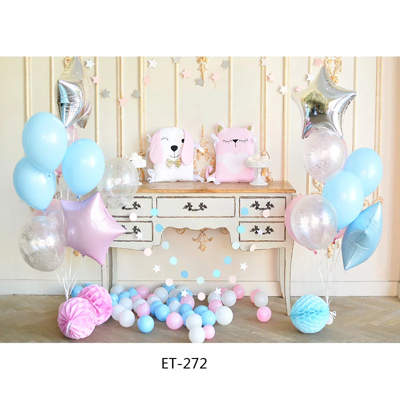 SHUOZHIKE Birthday Photography Backdrops 1st Baby Shower Newborn Portrait Photo Background  Party Studio Photocalls ET-16