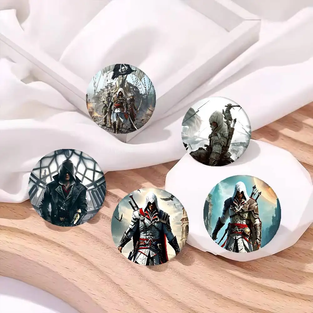 لعبة قاتل S العقيدة دبابيس الإبداعية مضحك جولة المفاجئة في بروش شارة ظهره قبعة اكسسوارات مجوهرات هدايا لصديق #5