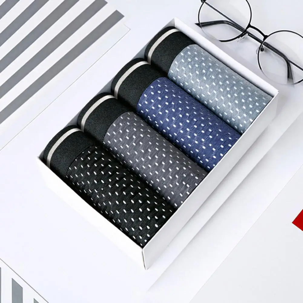

Boxer Men Underwear Ice Silk Bamboo Fiber Breathable Mesh Boxer Shorts Male Comfortable Sexy Underpants Men Large Size