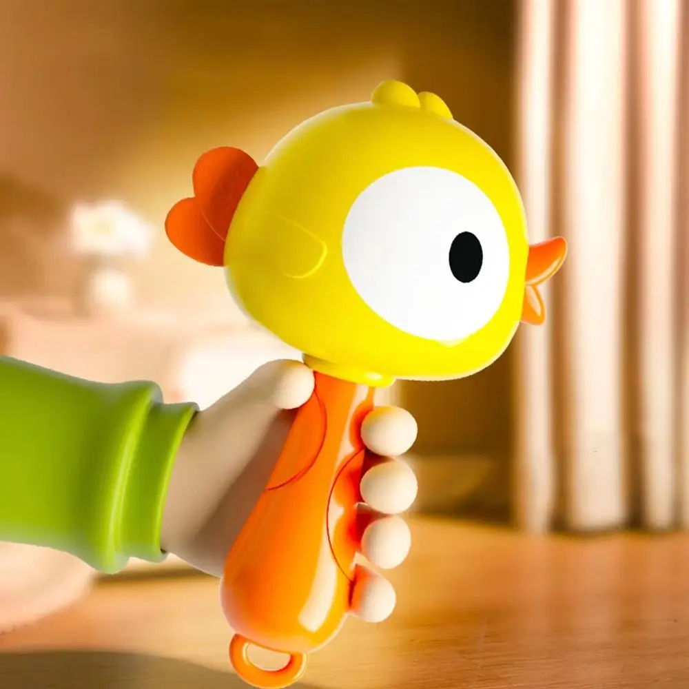 Musical Plastic Children Frog Sand Hammer Soft Appease Instrument Sand Hammer Interactive Potable Duck Sand Hammer Toddlers