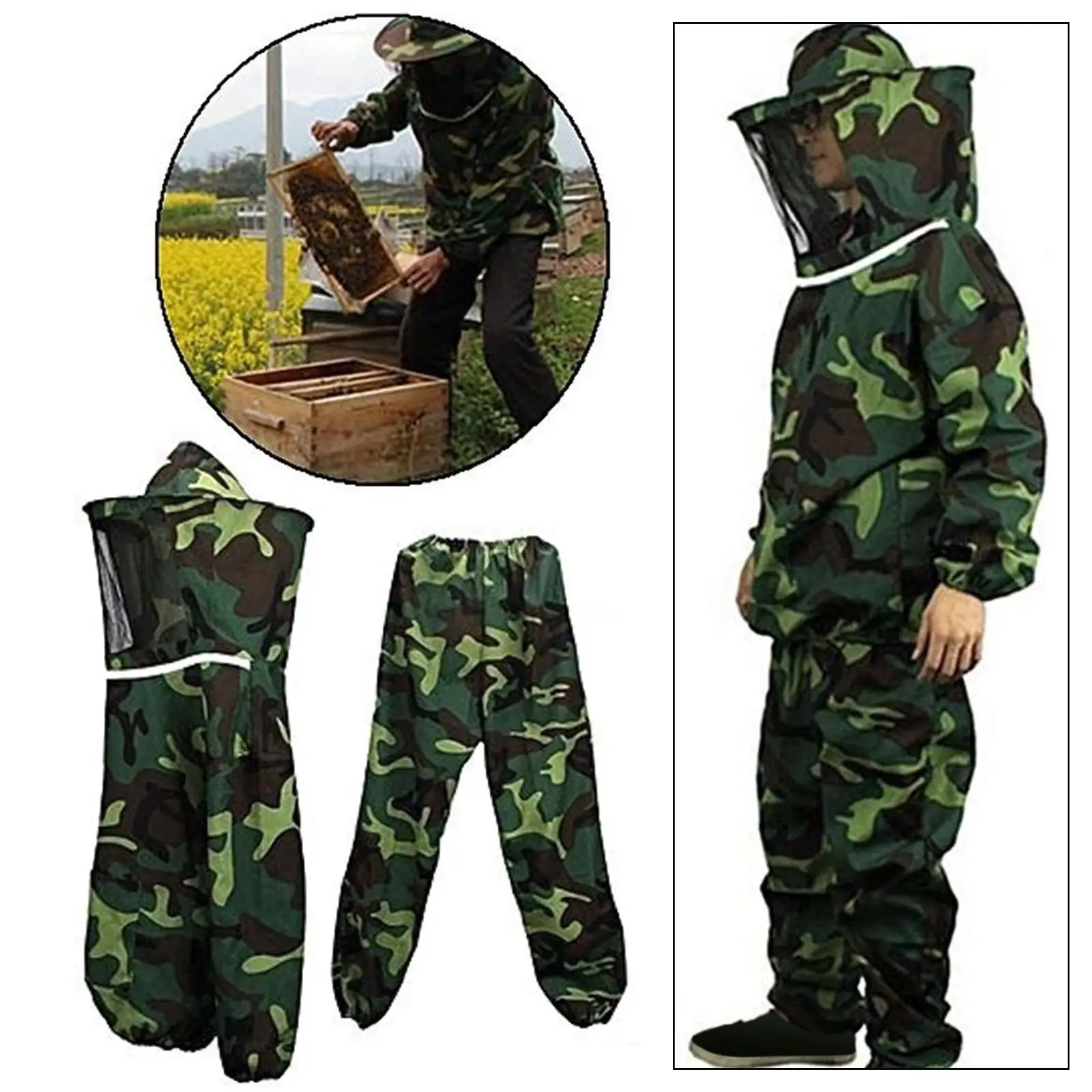 Woman Man Beekeeping Suit with and Pants Beekeeping Protective Clothes