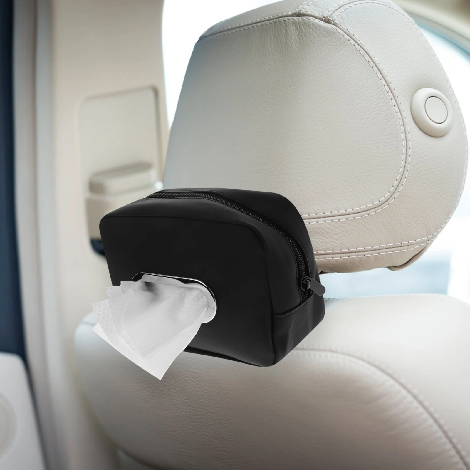 

Box Holder Mountable Seat Back Sun Visor Durable Stain Resistant Easy Install Tissue Dispenser For Car Interior Vehicle Use