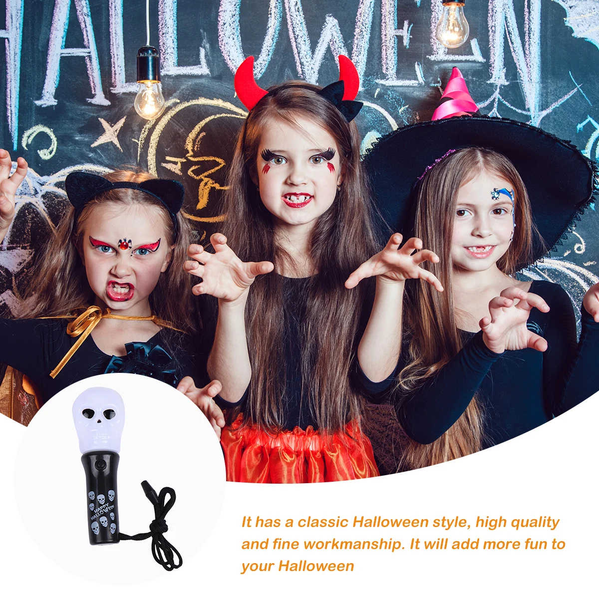 

Glow Stick Halloween Dance Party Prop Flash LED for Outdoor Luminous Festival Props Flashing