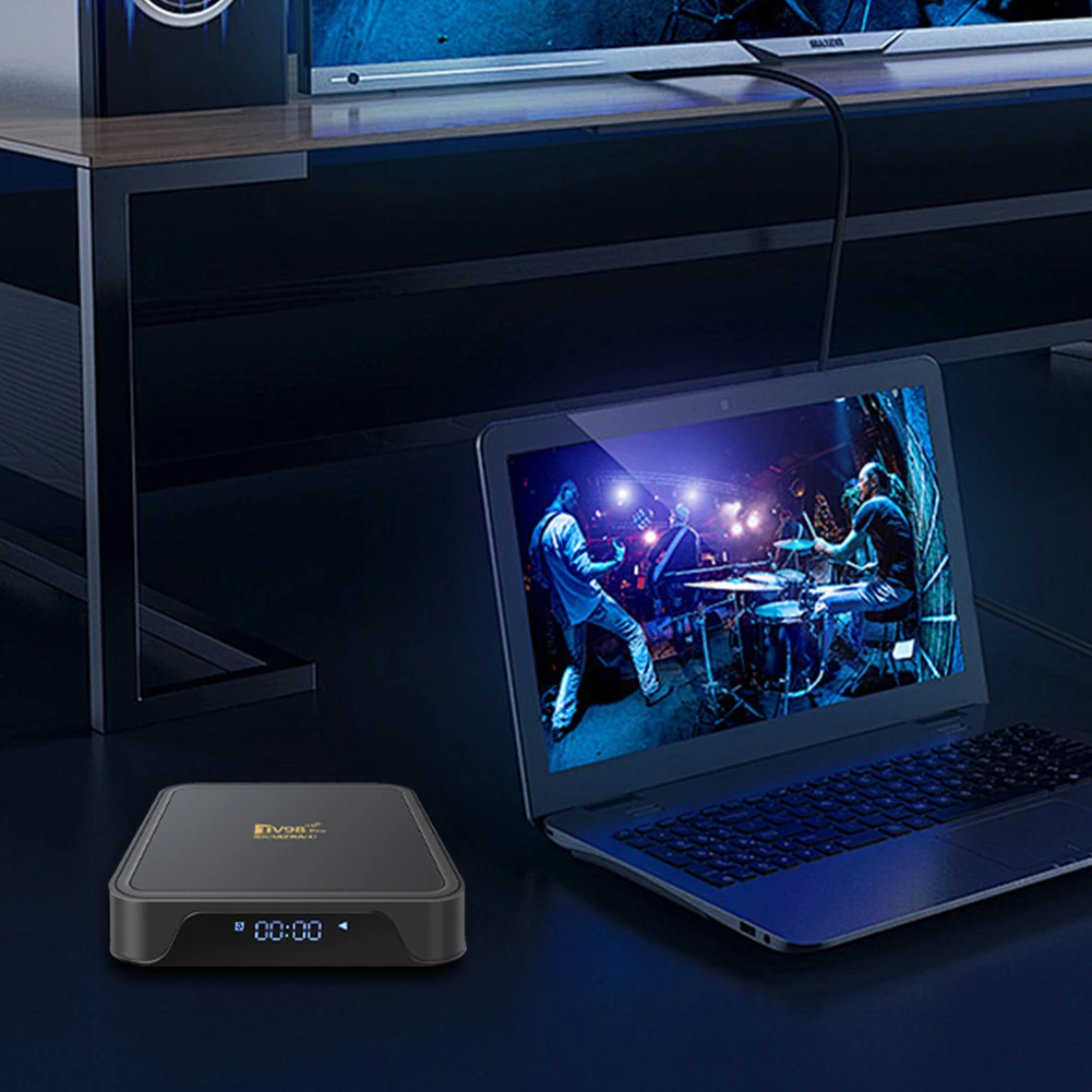 Boîtier Smart TV TV98 PRO RL H313, Android 14.0, 8K, Façade, Core 2.4G, 5G, Touriste, WiFi, Télécommande Vocale BT, Lecteur MultiXXL, Décodeur