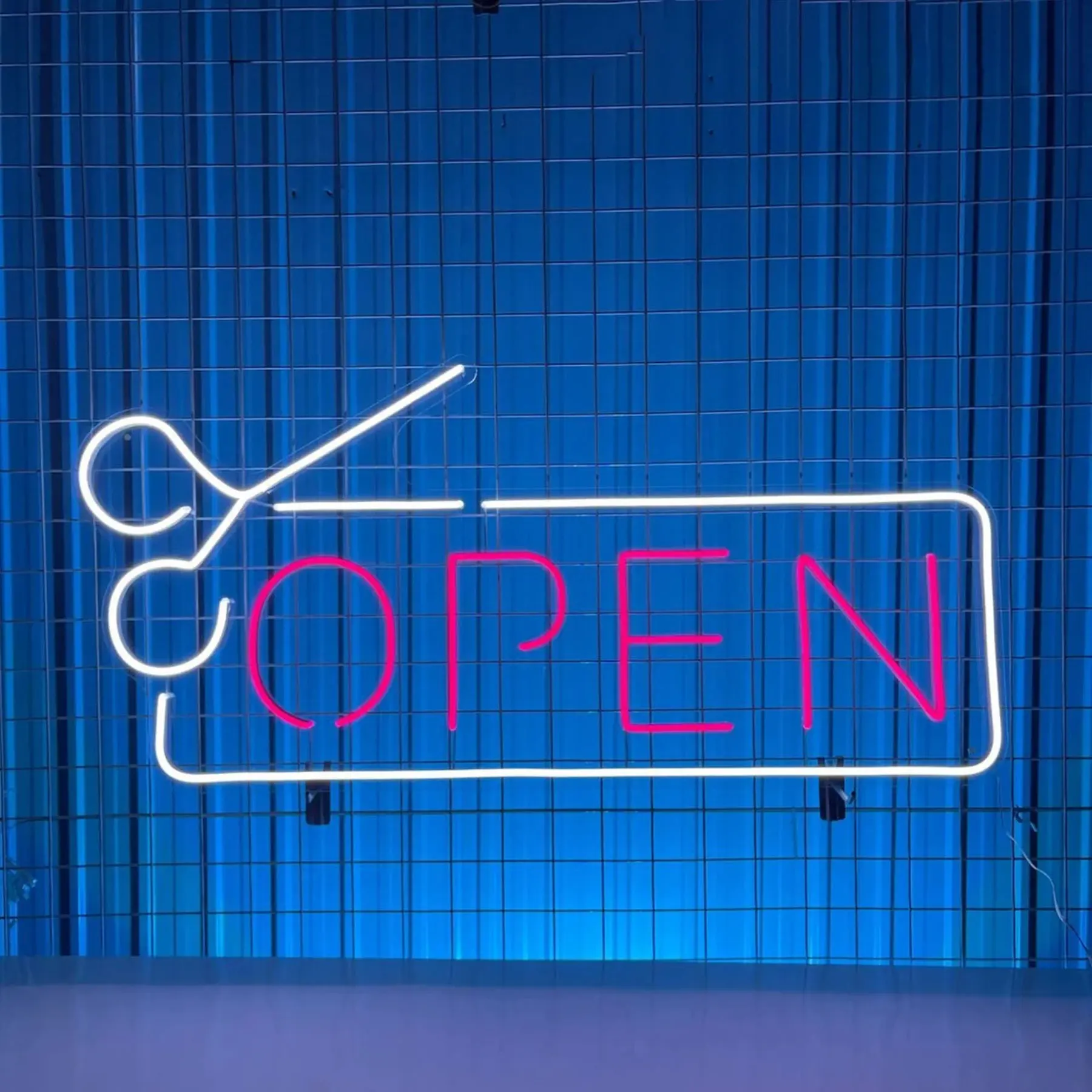 

Open Hair Salon Neon Sign Grand Opening Hair Salon Barber Shop Wall Art Decor Custom Hair Salon Neon