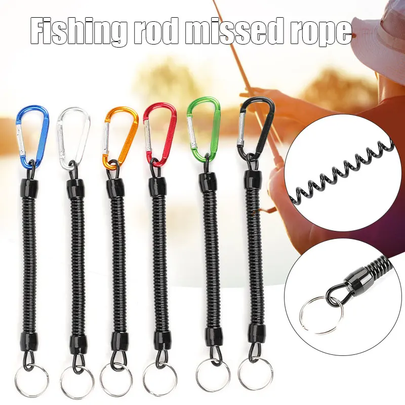 Fishing Lanyards Boating Ropes Kayak Secure Pliers Lip Grips Tackle Fish Tools Fishing AccessoryCamping Carabiner Secure Lock