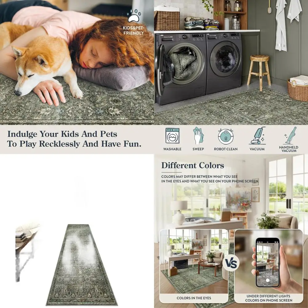 

Нескользящие дорожки для коридора 2x12 футов, моющиеся кухонные коврики, ковры цвета шалфейной зелени для входных групп и прачечных