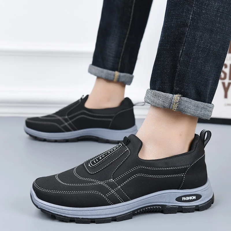 Men Casual Shoes Lightweight Summer Shoes for Man Breathable Slip on Flats Men Fashion Outdoor Walking Footwear Loafers for Men