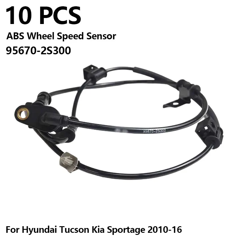 

10PCS Auto Parts Front left ABS Wheel Speed Sensor 956702S300 95670-2S300 for Hyundai Tucson 2011-2014 IX35 1.6,1.7,2.0