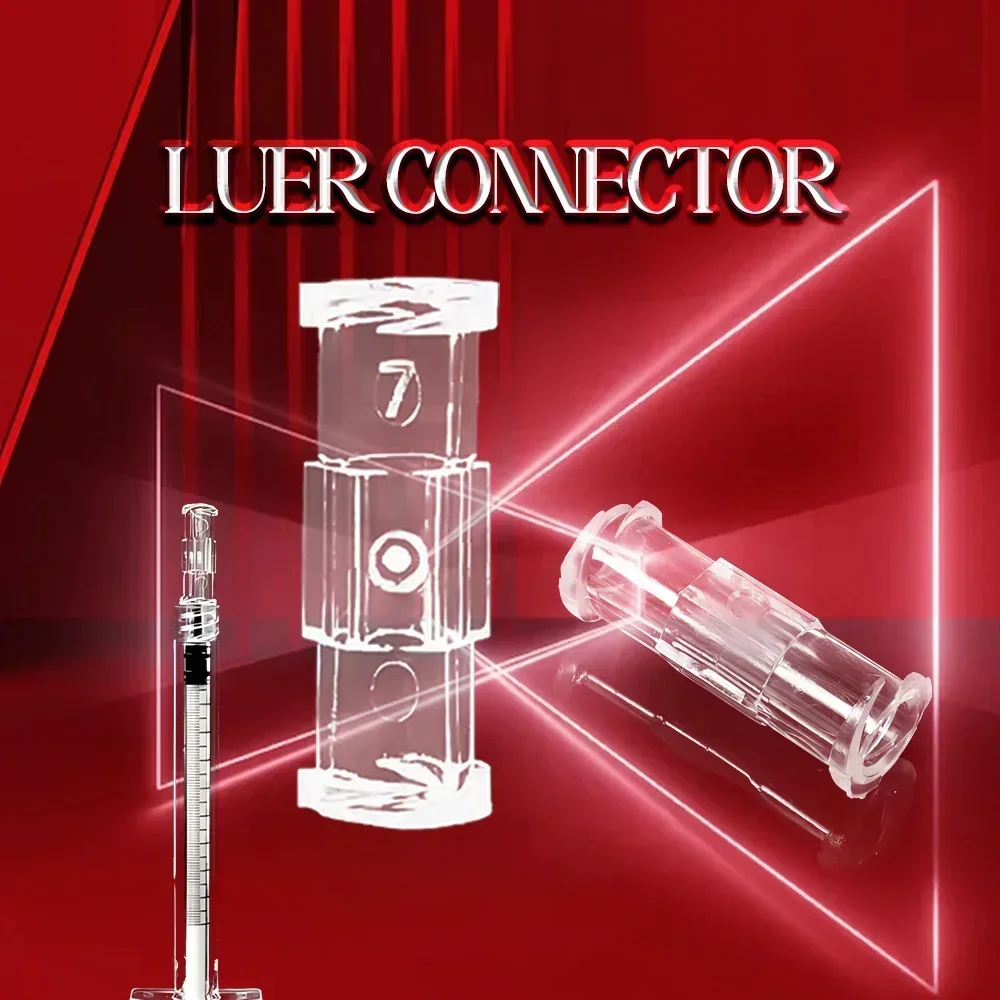 

Luer Lock to Luer Lock Connector Female Luer Syringe to Syringe Transfer Joint PP Syringe Adapter Coupler