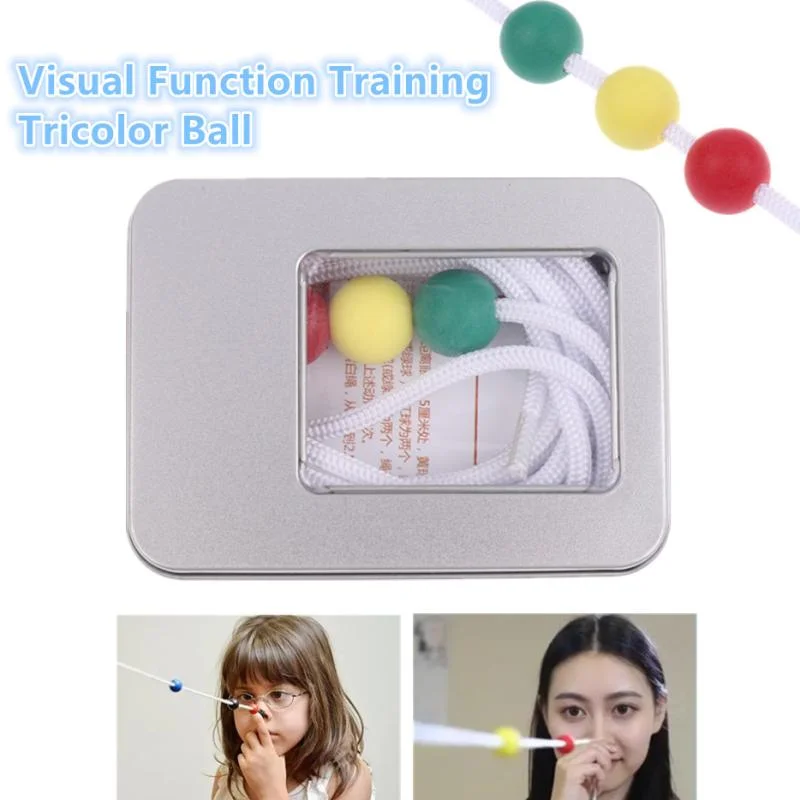 

Sports Eye Sight Train Three Beads Brock String Vision Convergence Insufficiency Training Tool Target Pointing Practice