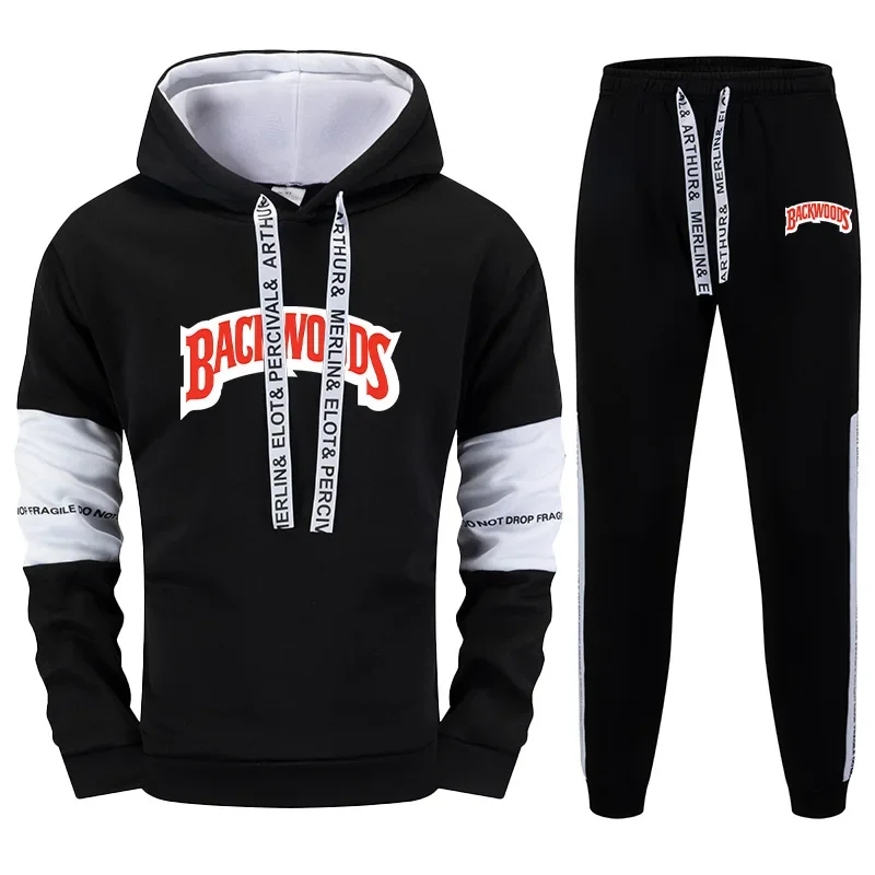 

2025 Hot Sale Hoodies Sweatpants High Quality Male Fall Winter Daily Casual Sports Hooded Sweatshirts Jogger Pants Men's Clothes