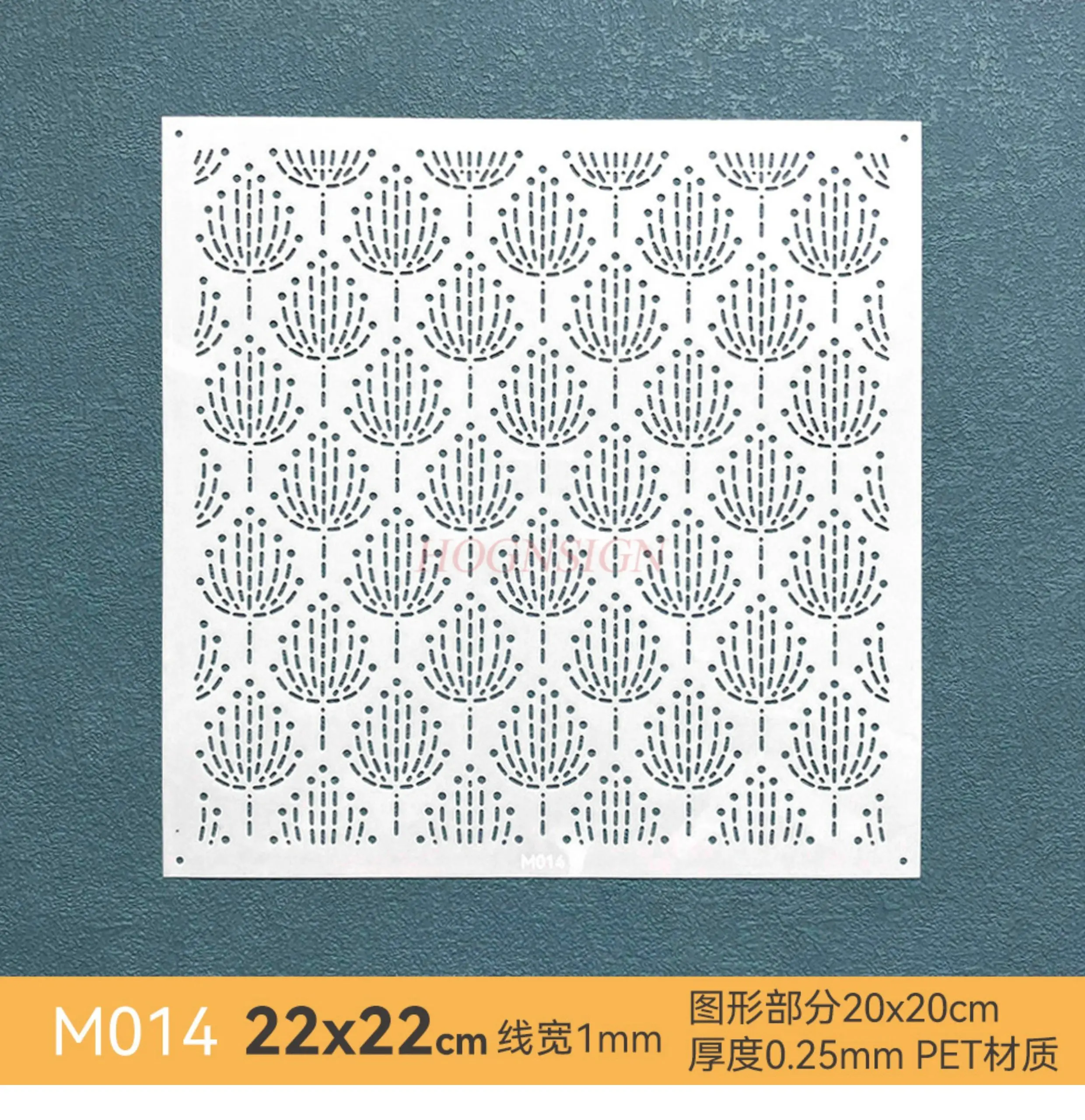 1pcs Stitch Embroidery Template Chrysanthemum Geometric Natural Pattern Embroidery Reusable Hand DIY Drawing Soft Template