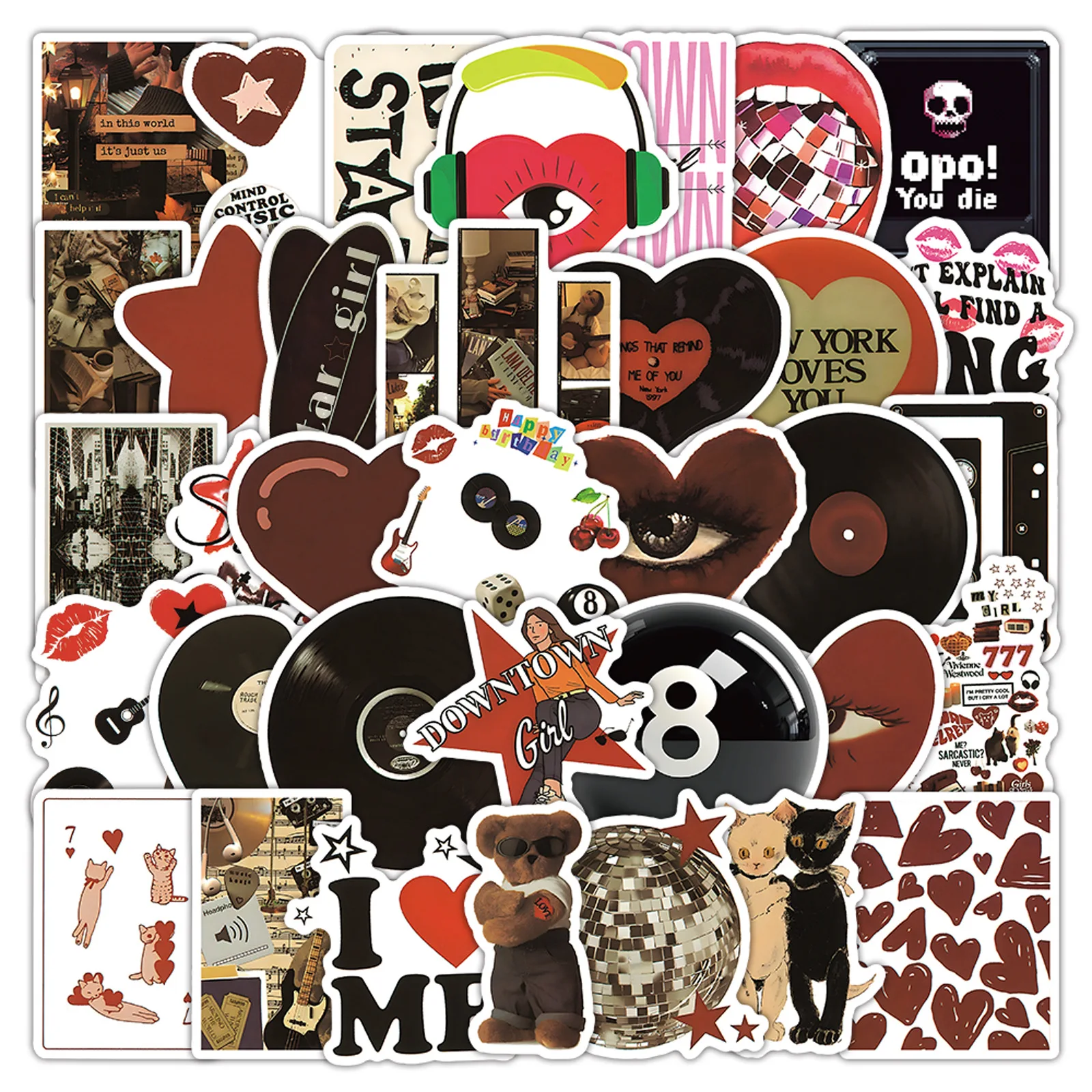 

10/50PCS Y2K Graffiti Stickers Retro Thing Cartoon Sticker Funny DIY Decoration Fridge Luggage Laptop Guitar Car Bike Decals Toy