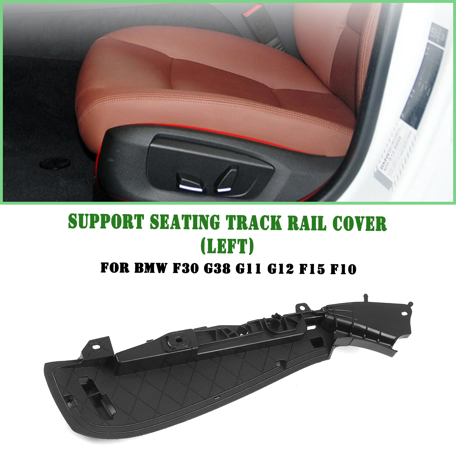 

Inner Front Seat Side Support Frame Panel Bracket Cover For BMW F30 G38 G11 G12 F15 F10